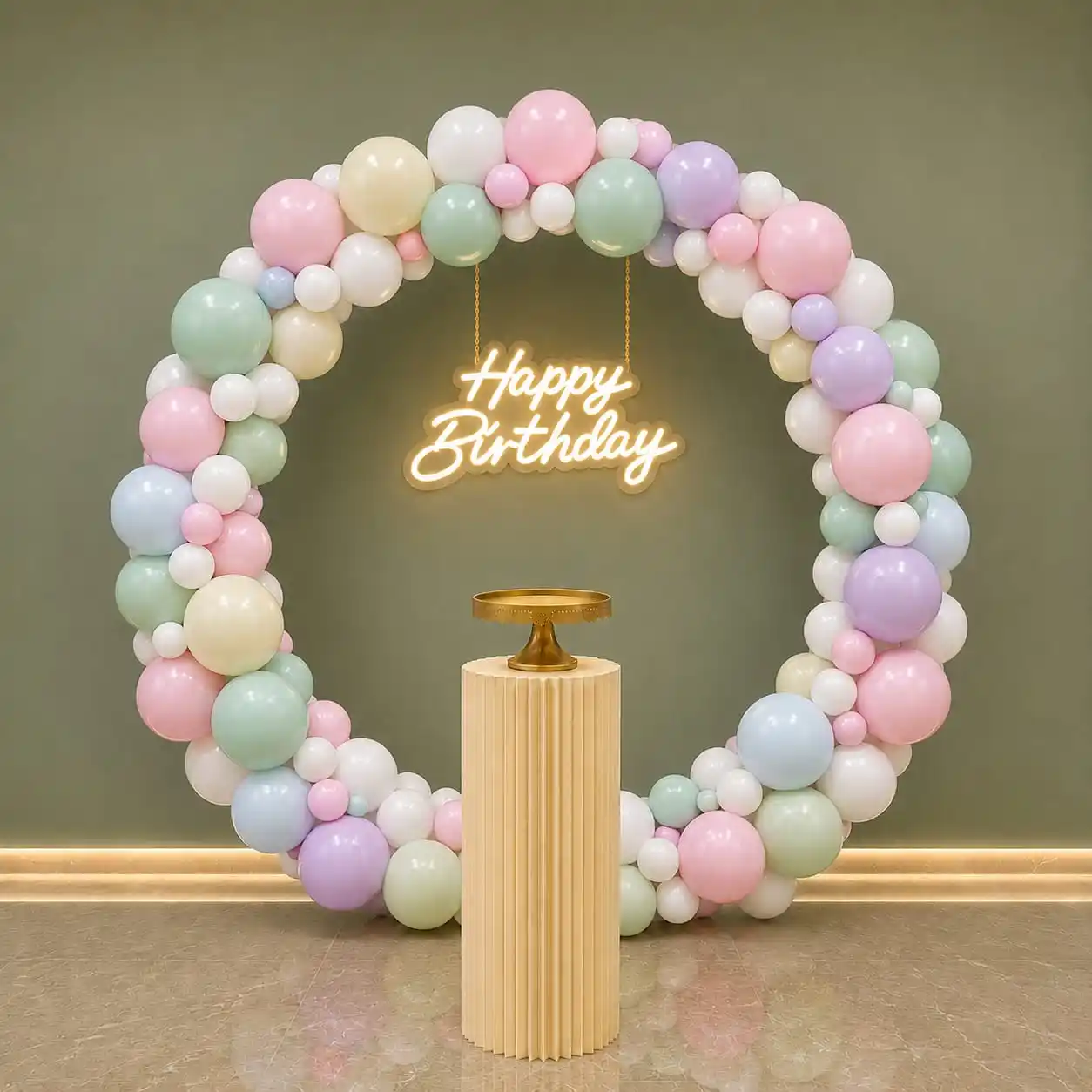 Multicolour Red Purple Balloon Them Birthday Decor
